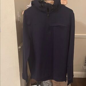 Banana Republic Factory Performance Wear Half Zip - Navy Size M